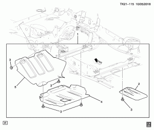 ЗАЩИТНЫЕ ПЛАСТИНЫ (УСТАНОВЛЕНО ДИЛЕРОМ SAM, L8B/5.3R,L83/5.3C,L86/6.2J, КРОМЕ NZZ)