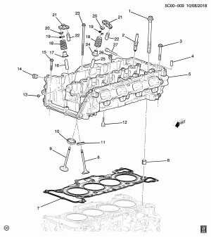 ENGINE ASM-2.7L L4 PART 2 CYLINDER HEAD & RELATED PARTS (L3B/2.7K)