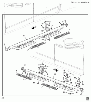 ПАКЕТ СТУПЕНИ/ВЫДВИЖНАЯ ПОДНОЖКА-ЗАЩИТНОЕ ПРИСПОСОБЛЕНИЕ ПАНЕЛИ ПОРОГА (L5P/6.6Y)