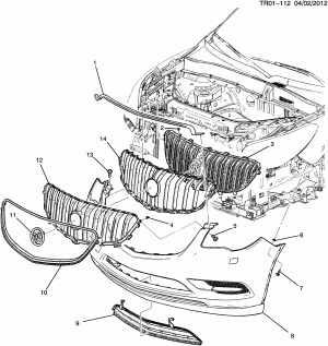 GRILLE/RADIATOR (BUICK W49)