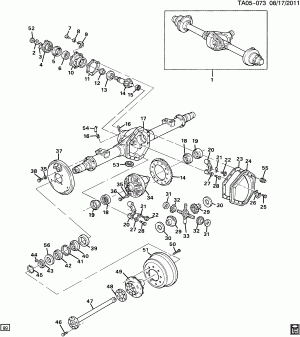 AXLE ASM/REAR 10.50 RING GEAR PART 1