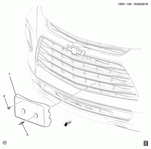 LICENSE PLATE MOUNTING/FRONT
