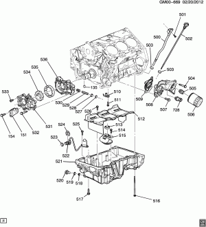 ENGINE ASM-3.6L V6 PART 5 OIL PUMP,OIL PAN & RELATED PARTS (LFX/3.6-3)