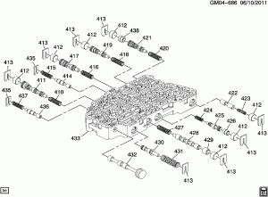 AUTOMATIC TRANSMISSION PART 2 (MH7) 6T45 CONTROL VALVE BODY