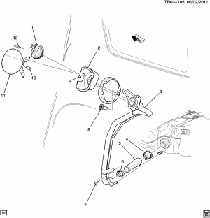 FUEL TANK FILLER PIPES & HOSES (BUICK W49)