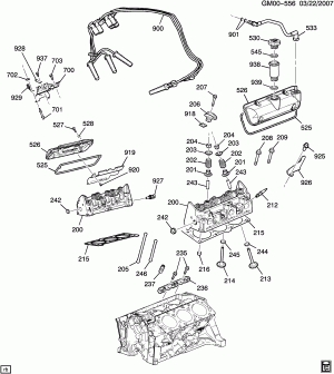 ENGINE ASM-3.4L V6 PART 2 CYLINDER HEAD & RELATED PARTS (LNJ/3.4F)