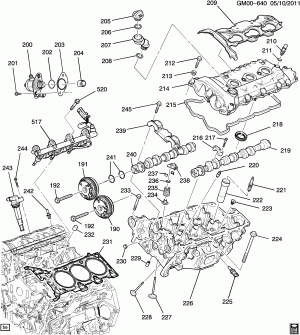 ENGINE ASM-3.6L V6 PART 2 CYLINDER HEAD & RELATED PARTS (LFX/3.6-3)