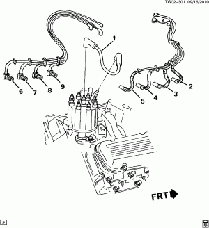 SPARK PLUG WIRING (L19/7.4N)