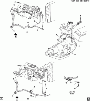 TRANSMISSION COOLER PIPES & INDICATOR