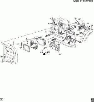 HEADLAMPS/SINGLE (EXC CHROME GRILLE V22)