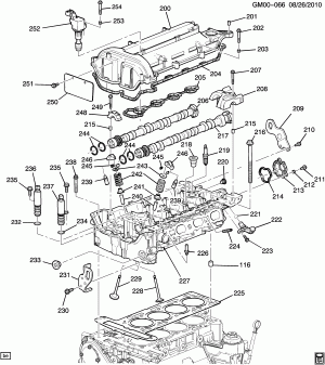 ENGINE ASM-2.4L L4 PART 2 CYLINDER HEAD & RELATED PARTS (LEA/2.4K)
