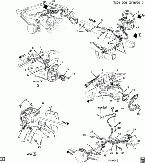 BRAKE ELECTRICAL SYSTEM FOUR WHEEL ANTILOCK
