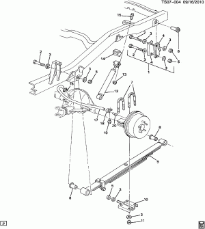 SUSPENSION/REAR (EXC HEAVY DUTY SHOCKS F51)