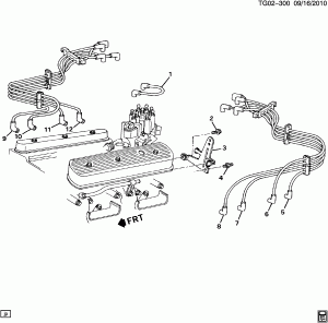 SPARK PLUG WIRING (L03/5.0H,L05/5.7K)