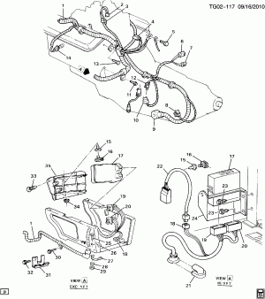 WIRING HARNESS/ENGINE/LEFT SIDE (L19/7.4N)