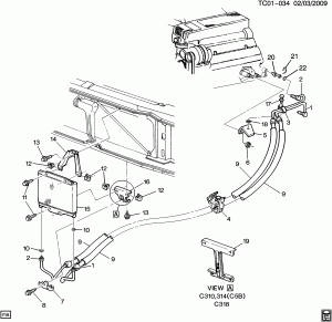 ENGINE OIL COOLER LINES (L65/6.5F)