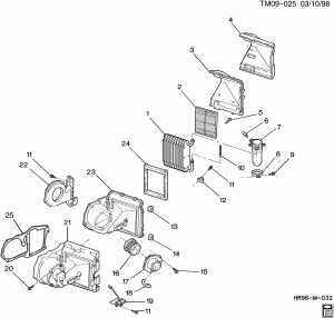 A/C EVAPORATOR & BLOWER MODULE ASM