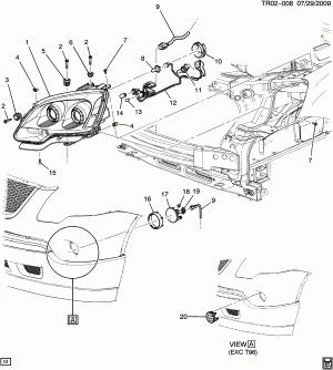 LAMPS/FRONT (G.M.C. Z88, EXC H.I.D. HEADLAMP TVD)