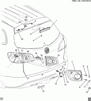LAMPS/REAR (BUICK W49)