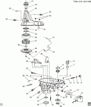 TRANSFER CASE (NP4) PART 1 (NEW PROCESS GEAR 136 - ACTIVE) CASE