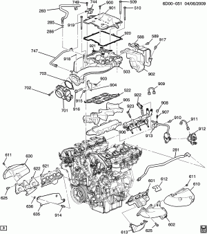 ENGINE ASM-3.6L V6 PART 5 MANIFOLDS & RELATED PARTS (LLT/3.6V)