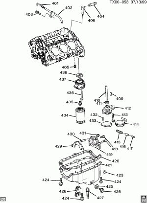 ENGINE ASM-4.3L V6 (L35/4.3W) PART 4 OIL PUMP,PAN & RELATED PARTS