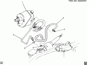 STEERING PUMP LINES (LB4/4.3Z,L35/4.3W, EXC TRAILER HITCH Z82)