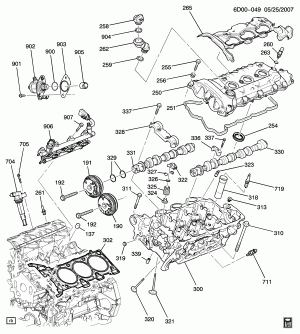 ENGINE ASM-3.6L V6 PART 2 CYLINDER HEAD & RELATED PARTS (LLT/3.6V)