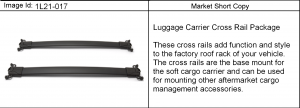 RAIL PKG/LUGGAGE CARRIER CROSS