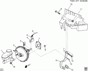 BRAKE PEDAL & MASTER CYLINDER MOUNTING