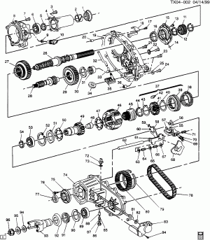 TRANSFER CASE (ELECTRONIC SHIFT NP1)(NEW PROCESS /NEW VENTURE GEAR 243C)