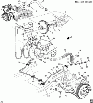 BRAKE LINES/FRONT (L35/4.3W)