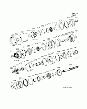 AUTOMATIC TRANSMISSION (MW9) THM200-4R INTERNAL POWER TRAIN PARTS