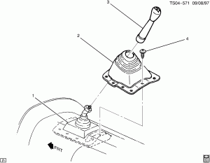 SHIFT CONTROLS/MANUAL TRANSMISSION (NEW VENTURE MW2,M50)