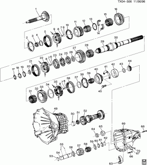 5-SPEED MANUAL TRANSMISSION (M50) PART 2 MAIN GEARS
