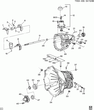 5-SPEED MANUAL TRANSMISSION (MG5) PART 1 CASE & RELATED PARTS