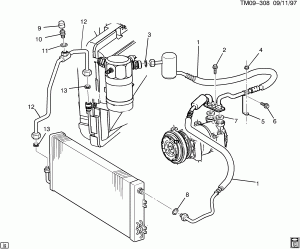 A/C REFRIGERATION SYSTEM (EXC C69,YF7)
