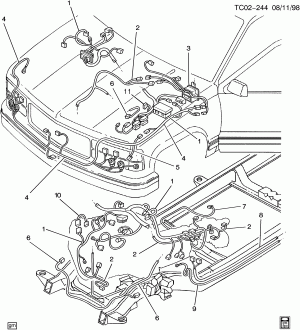WIRING HARNESS FRONT (GASOLINE)