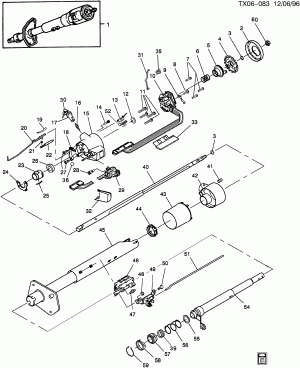 STEERING COLUMN/STANDARD(MT1,M30)