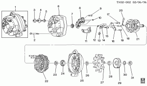 GENERATOR ASM (124 AMPERE KW2)