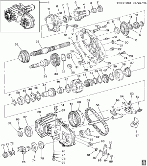 TRANSFER CASE (EXC ELECTRONIC SHIFT NP1)(NEW PROCESS/NEW VENTURE GEAR 241C)