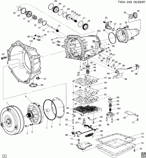 AUTOMATIC TRANSMISSION (M30) PART 2 (4L60E)(ELECTRONIC)CASE & RELATED PARTS/PARK LOCK LINKAGE
