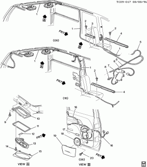 AUDIO SYSTEM/REAR (EXC LUXURY EDITION Y91)