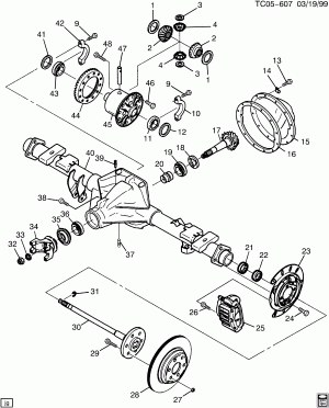 AXLE ASM/REAR 8.50 RING GEAR