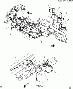 WIRING HARNESS/OXYGEN SENSORS & HEAT SHIELDS (L29/7.4J,L31/5.7R)