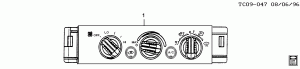 A/C & HEATER CONTROL ASM (C60, EXC C49)