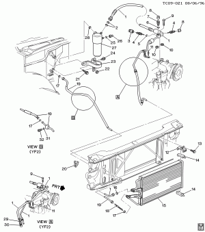 A/C REFRIGERATION SYSTEM (L56/6.5S,L65/6.5F, EXC RR AUX A/C C69)