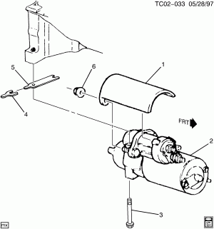 STARTER MOTOR MOUNTING (L30/5.0M,L31/5.7R,L35/4.3W)(1ST DES)