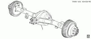 AXLE ASM/REAR-COMPLETE