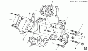 GENERATOR MOUNTING (L56/6.5S,L65/6.5F)(DIESEL)